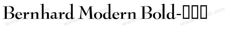 Bernhard Modern Bold字体转换